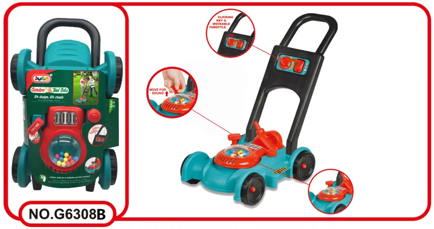 Lawn mower with lights and sounds, does not include 2*AA batteries