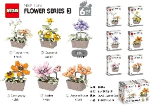 Flower Basket Potted Plant Building Blocks