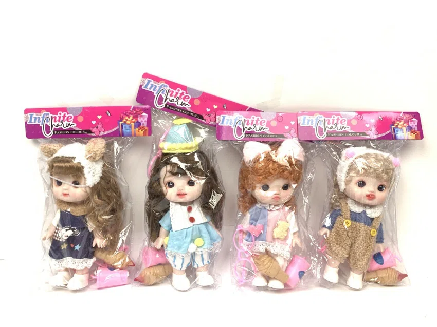 8 inch expression doll (IC, glasses, ice cream, drink)