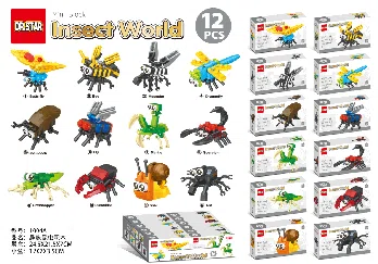 Fun insect building blocks