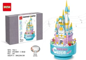 Small Particle Building Block Music Box - Fantasy Castle (391PCS)