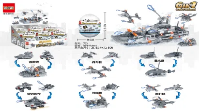 6-in-1 battlecruiser building blocks