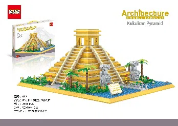 Mayan Pyramid, Mexico Building Blocks 2188PCS