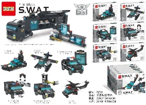Small Particle Anti-Terror Special Police Building Blocks