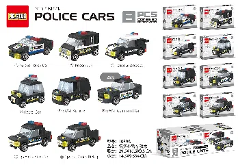 Thunder Mini Police Car Building Blocks