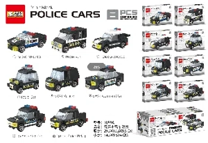 Thunder Mini Police Car Building Blocks