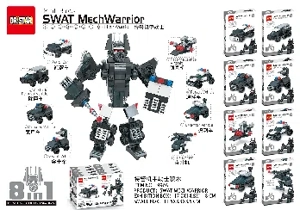 SWAT mecha warrior building blocks