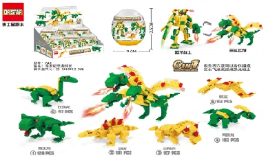 6-in-2 Jurassic Dinosaur Era Building Block Gacha