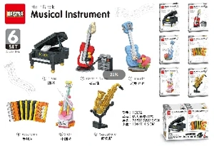 Beautiful Musical Instrument Building Blocks