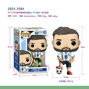 10-inch Soccer Star Lionel Messi Single Boxed (Rubber Head, PVC Body)