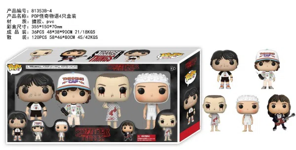 4-inch POP Stranger Things 4 pcs box