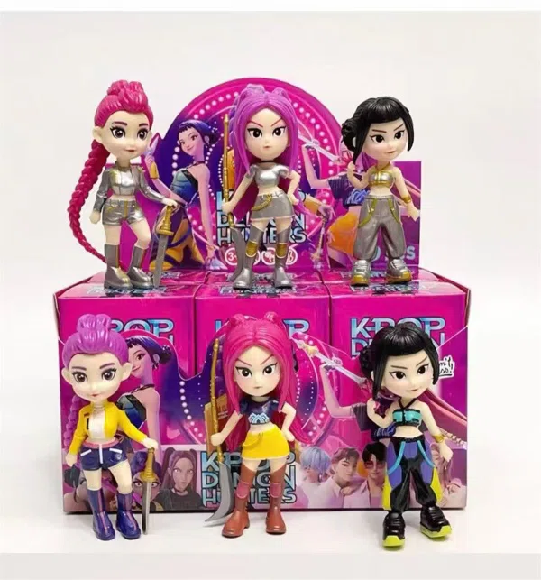 Second Generation Q-version Demon Hunting Girl Team 6 Blind Boxes Display Box