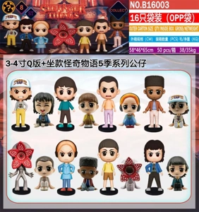 3-4 inch Stranger Things 16 bags (OPP bags) with base