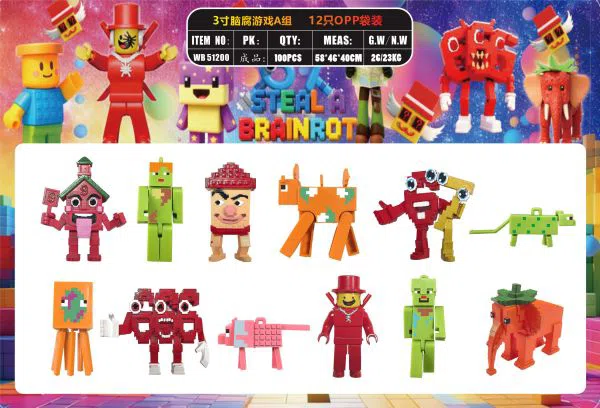 3-inch Brain Rot Game Group A