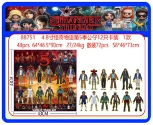 4.8-inch Stranger Things Season 5 12-figure card pack, 1 type