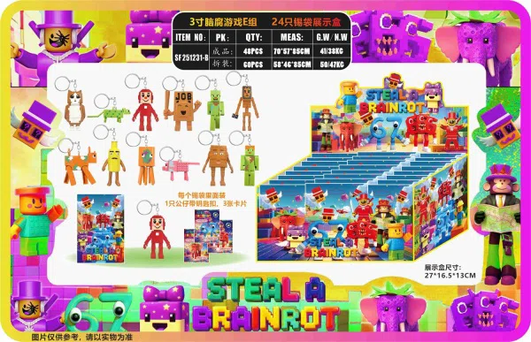 3-inch brain rot game group E