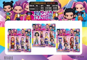 3.5-6 inch Demon Hunting Girls Real Hair