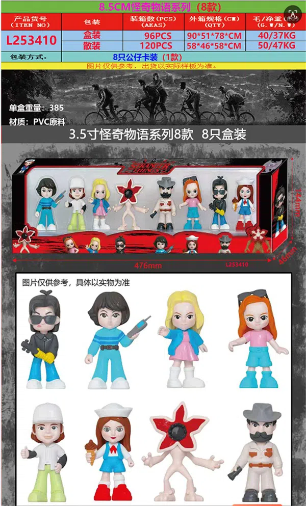 3.5-inch Stranger Things Series 8 Styles 8 Boxed