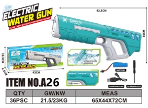 Space Self-Priming Water Gun (with Light) (Water Capacity 400ML)