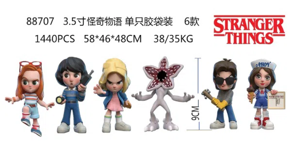3.5-inch Stranger Things Single Plastic Bag 6 Types