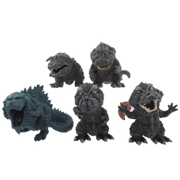 5 Godzilla figures