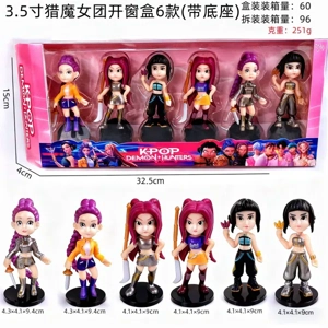 3.5-inch Demon Hunting Witch Figurine Window Box 6 Types (with Base) Box Assortment