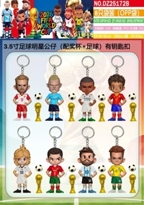 8 bagged (OPP bag) with keychain