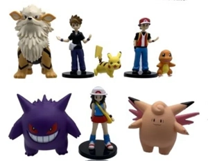 8 Types Pokémon Figurines