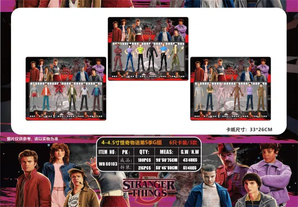 4-4.5 inch Stranger Things Season 5 Group G