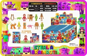3-inch brain rot game group E