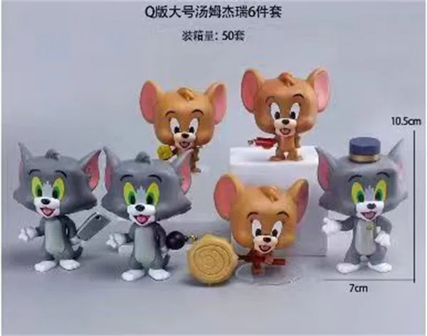 Q version large Tom Jerry 6-piece set