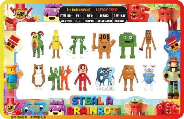 3 inch Brainrot Game C Group