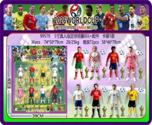 5-inch Real-Life Soccer Star 8 Pieces Accessory Card 1 Version