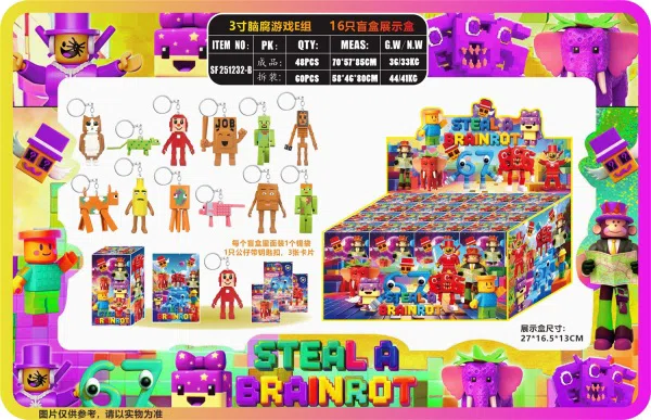 3-inch brain rot game group E