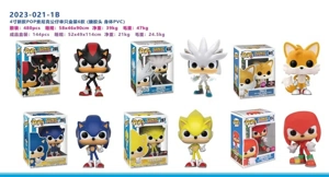 4-inch Sonic POP Figurine Single Boxed (Vinyl Head, PVC Body) 6 Mixed Styles