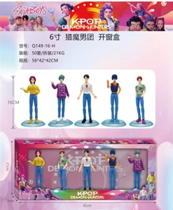 6-inch 5 Styles Demon Hunting Boy Team Window Box