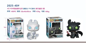 4-inch Vinyl Head How to Train Your Dragon Single Boxed / 2 Mixed Styles