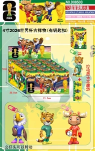 12-piece blind box display box with cards (with keychain)