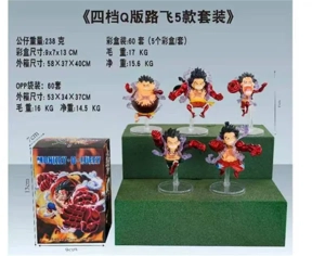 Four-tier Chibi Luffy 5-Piece Set