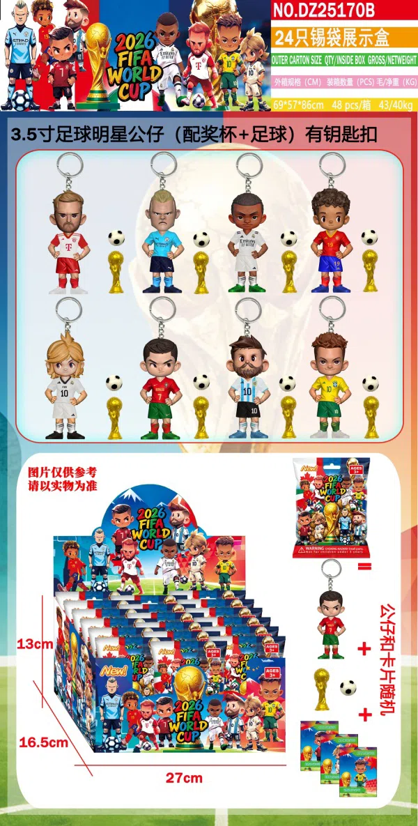 24 tin bag display boxes with cards (with keychain)