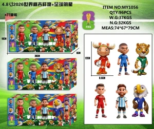 4.8-inch World Cup football figure 4-figure box pack