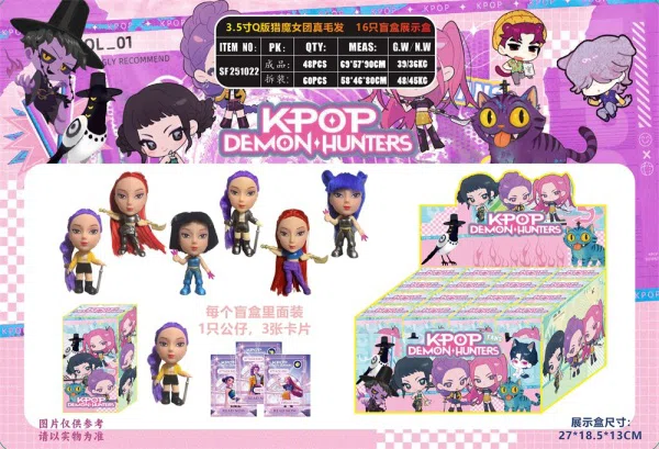 3.5 inch Chibi Demon Hunting Girls Real Hair