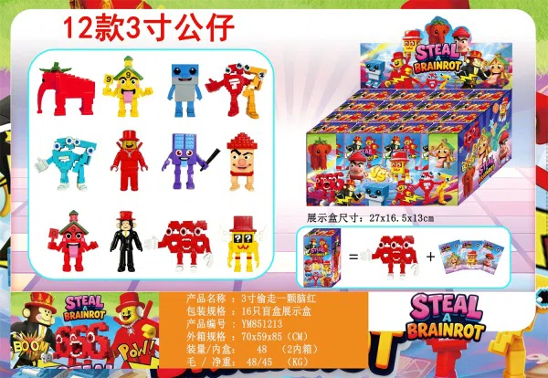 3-inch Steal One Brain Red