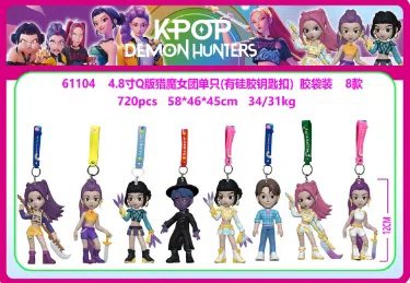 4.8-inch Q-edition Witch Hunt Group single (with silicone keychain) plastic bag in 8 types