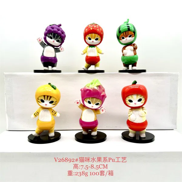 V26892#6 Fushan Fruit Cat characters