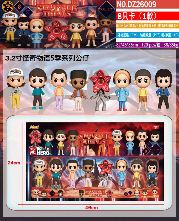 3.2-inch Stranger Things Season 5 8 Cards