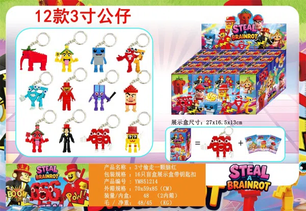 3-inch Steal One Brain Red