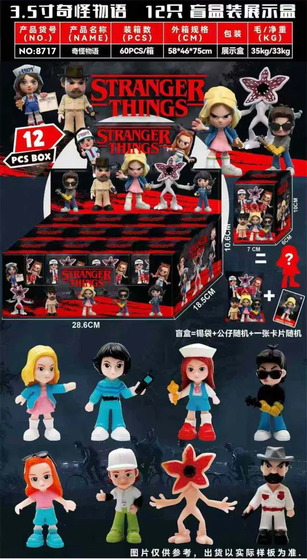 3.5-inch Stranger Things 12 Blind Box Display