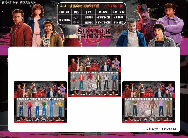 4-4.5 inch Stranger Things Season 5 Group F
