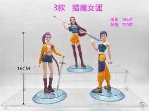 3 Styles 16CM Demon Hunting Girl Team